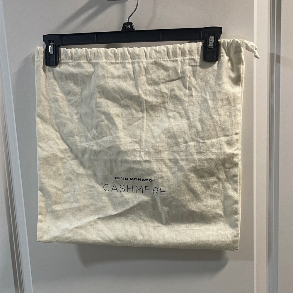 Club Monaco Cream Cashmere Dust Bag